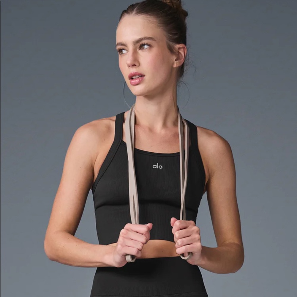 Alo Seamless Ribbed Favorite Bra Tank